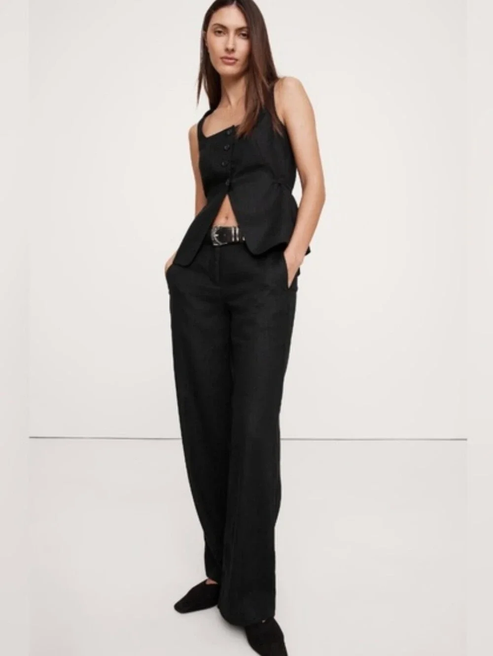 The Everyday Wide-Leg Pant in Linen